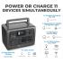 BLUETTI EB55 Portable Power Station 537Wh LiFePo4 Battery Power Generator with 2 230V 700W (Suger 1400W) AC Pure Sine-Wave Outlets, Mobile Wireless Charger, Outdoor Solar Generator for Road Trip Home Use Vanlife Off-grid - Gray